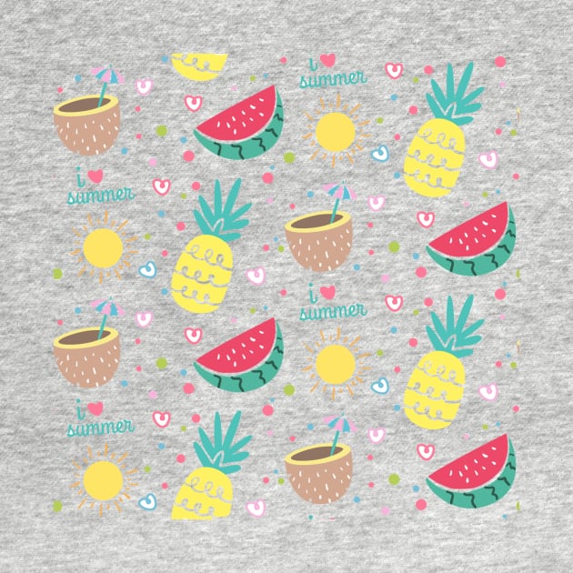 Summer 3 (watermelons and pineapple ) by Invisibleman17